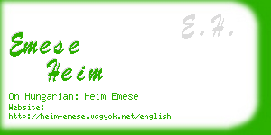 emese heim business card